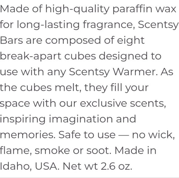 Scentsy Lake My Day Waves Crisp Bergamot Fresh Oak Moss Blue Break-Apart Wax - Picture 5 of 5